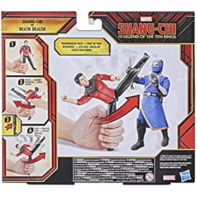 SHANG CHI HASBRO MARVEL AND THE LEGEND OF TEN RINGS ACTION FIGURE TOYS, VS DEATH DEALER BATTLE PACK FOR CHILDREN - Image 4